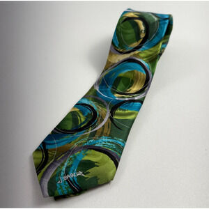 J Garcia 100% Silk Snake In juggling Show Collector's Edition Neck Tie NWOT